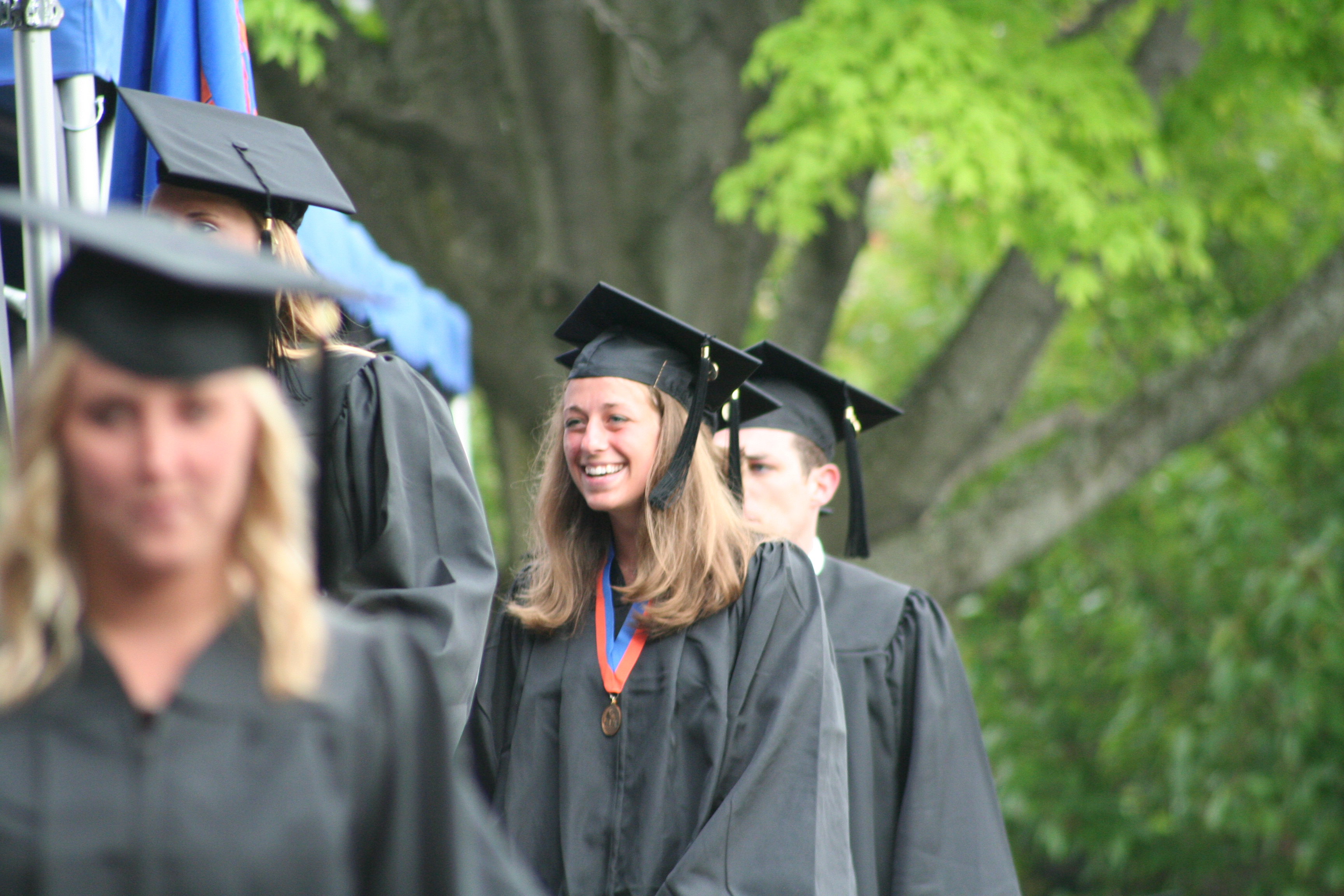 Liz graduating from Bucknell