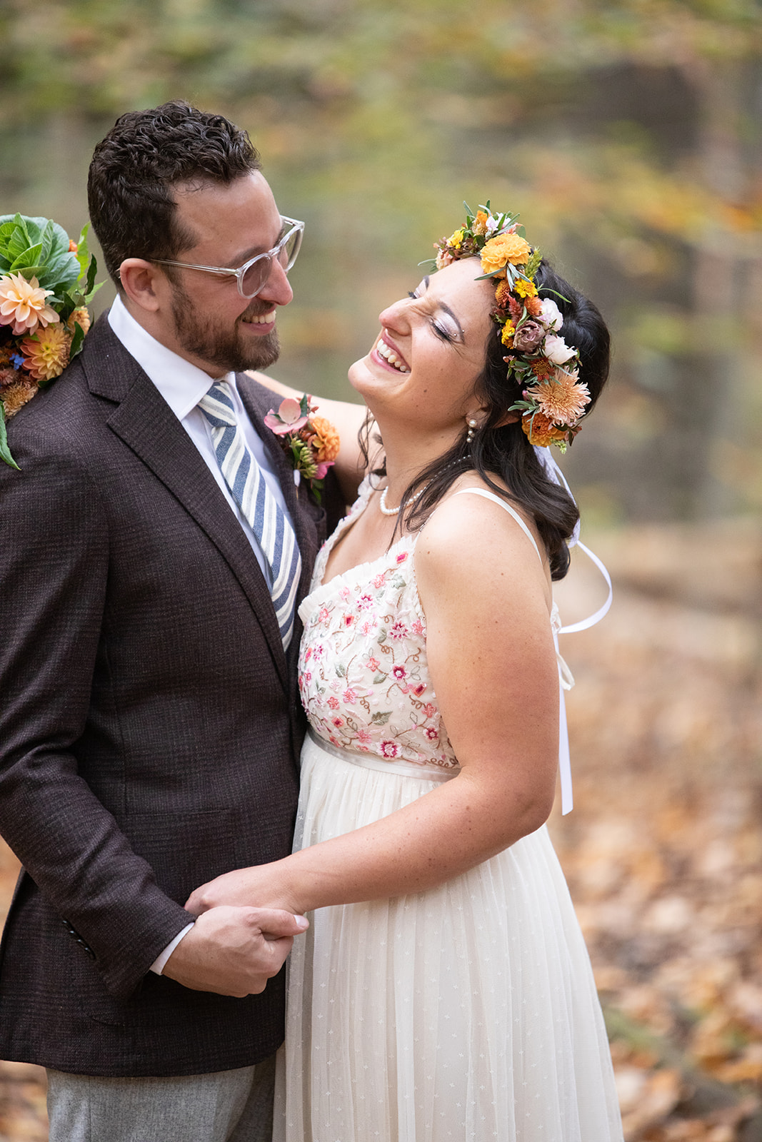 Dana and Joey celebrating their wedding weekend